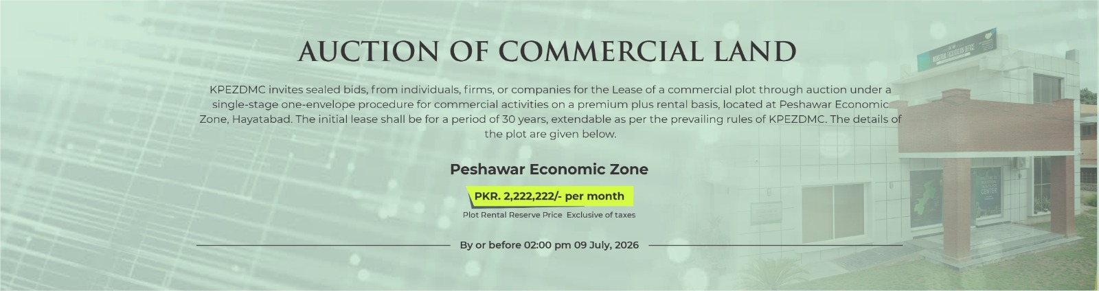 Auction of Commercial Land Peshawar 